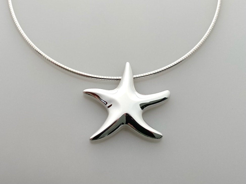 Sterling silver starfish necklace | Beach Jewellery | Nautical Accessories